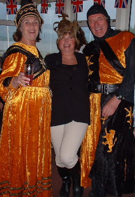 Commodore King Arthur and his lady with the Queen of Clapham