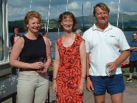 Silver fleet winnes Dave Pickering and Linda Estaugh