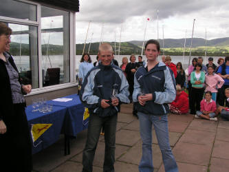 Bronze Fleet winners - Darren Forrest and Emma Inkster, Shetland
