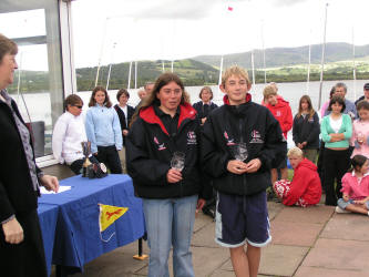 Silver Fleet winners - Liam Arrowsmith and Natalie Roach, Plymouth